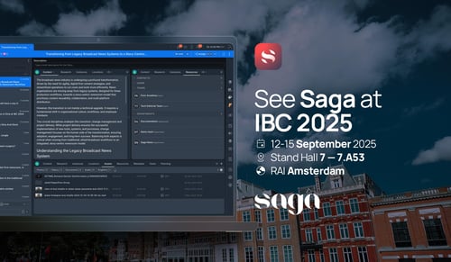 Saga at IBC 2025 | Stand 7.A53
